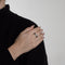 Bague 54 Bague en or blanc et pavée de diamants 58 Facettes 2521