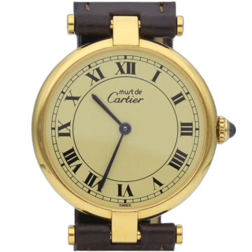 Montre Cartier Montre Must De Cartier Vermeil 58 Facettes MT44364