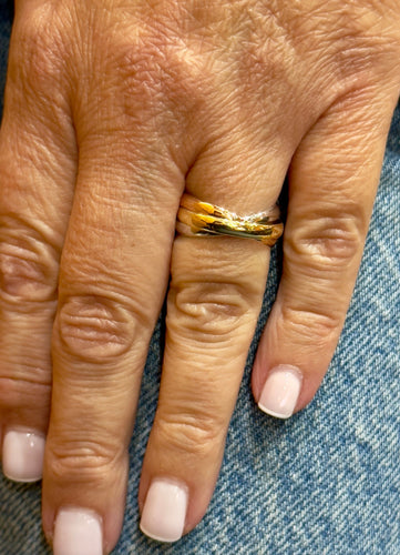 Bague 53 Alliance 3 ors 18 carats 58 Facettes
