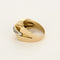 Bague 59 Bague type tank en or jaune et or gris, diamants 58 Facettes TAR1364