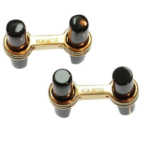 Boutons de manchette Boutons de manchette en or Onyx Van Cleef & Arpels 58 Facettes 16014-0109