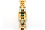 Bracelet Bracelet contemporain or jaune, émeraudes et diamants 58 Facettes B727