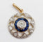 Pendentif Pendentif art deco or 18k diamant taille ancienne et saphirs calibrés (circa 1920) 58 Facettes A05715