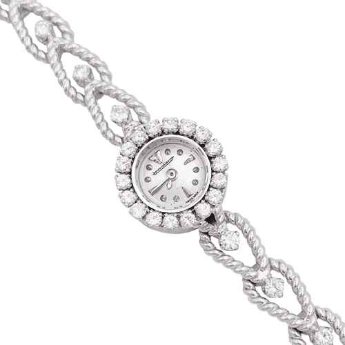 Montre Montre Femme Jaeger-Lecoultre, or blanc, diamants. 58 Facettes 34468