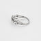 Bague 57.5 Bague en or gris et diamants 58 Facettes COL31342