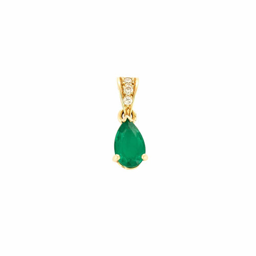 Pendentif Pendentif or jaune, émeraude et diamants 58 Facettes 250149