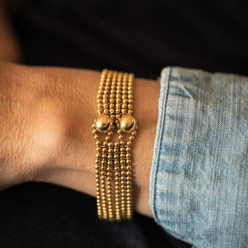 Bracelet CARTIER - Bracelet "Draperie" - en or jaune 18k 58 Facettes