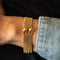 Bracelet CARTIER - Bracelet "Draperie" - en or jaune 18k 58 Facettes