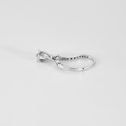 Boucles d'oreilles Paire boucles oreilles diamants or blanc 58 Facettes 2090701
