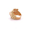 Bague Bague lion en or jaune massif 18 carats et diamants 58 Facettes