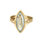 Bague 51,5 Bague en or jaune à motif de vierge à l'enfant émaillée 58 Facettes MON0593
