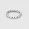 Bague 53 Bague souple en or gris et diamants 58 Facettes JRW0024-53