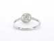Bague 54 Bague en or blanc avec diamants et émeraudes 58 Facettes 2344