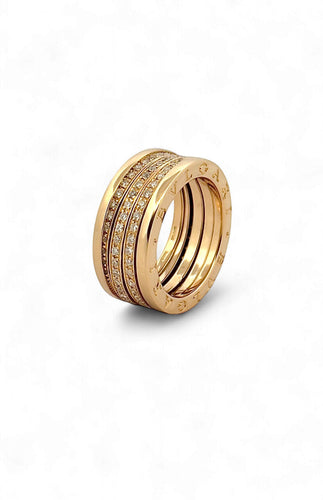 Bague 58 BULGARI - Bague B-Zero1 or jaune et diamants 58 Facettes