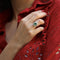 Bague 51-52 Bague en or gris 18K avec emeraude de Colombie 1,00 ct et 1,60 ct de diamants - Vers 1970 - Taille 51-52 58 Facettes FB09690