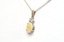 Pendentif Pendentif contemporain or blanc, opale et diamant 58 Facettes 21757