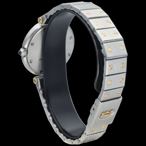 Montre Cartier Montre Santos Ronde Or Jaune 18K Et Acier 58 Facettes MT43415