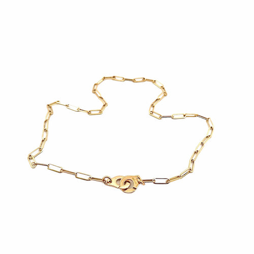 Collier Dinh Van - Collier menottes R10 en or jaune 18 carat 58 Facettes