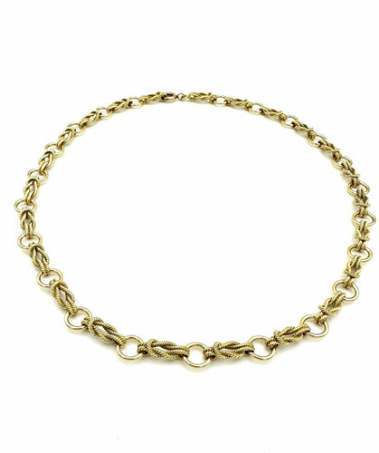Collier HERMES. Collection "Audierne", collier or jaune 18K 58 Facettes