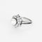 Bague en or blanc, platine, perle de culture blanche et diamants