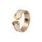 Bague 53 Bague Cartier, "Double C", trois tons d'or 58 Facettes 34388
