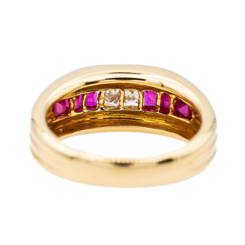 Bague 54 Bague Or jaune Diamant, Rubis 58 Facettes 3182207CN