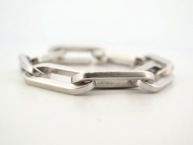Collier bracelet DINH VAN chaine a maillons xl en argent massif 925 55gr  sterling 58 Facettes 266219