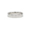 Bague 55 Demi alliance - Or blanc et diamants 58 Facettes 1084