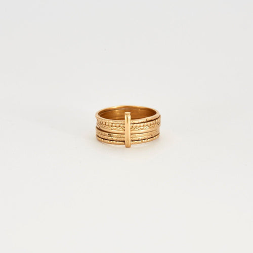 Bague Bague or jaune semainier 58 Facettes LP350