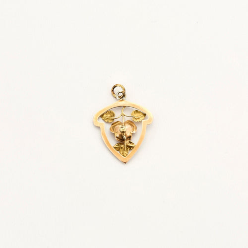 Pendentif Pendentif 3 ors en forme de bouclier 58 Facettes LP951/BET