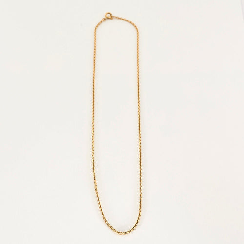 Collier Chaîne or jaune maille forçat Jaseron 58 Facettes LP919