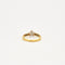 Bague 56 Bague Solitaire or jaune à motif étoile Diamants sertis sur or blanc 58 Facettes 1479