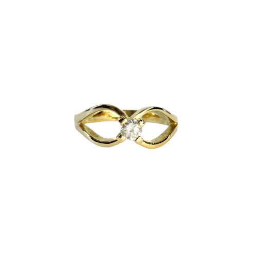 Bague 52 Bague Solitaire or jaune et diamant 58 Facettes