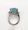 Bague 54 Bague aigue-Marine diamants 58 Facettes