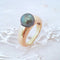 Bague 54.5 Bague or jaune Perle de Tahiti 58 Facettes AA 1680