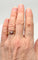 Bague 56.5 Ancienne bague fleur or jaune sertie de rubis et perle 58 Facettes