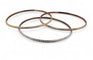 Bracelet 3 bracelets joncs ciselés en or 18 carats 58 Facettes