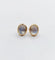 Boucles d'oreilles Puces d'oreilles vintage or jaune cabochons pierres de lunes 58 Facettes A05689