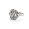 Bague 48 Anello en or blanc 18k et diamants 58 Facettes