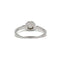 Bague 57 Solitaire or blanc et diamant 58 Facettes 170138R