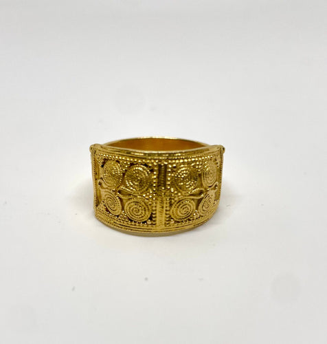 Bague 58 Lalaounis bague en or jaune 18k vintage 58 Facettes