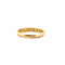Bague 55 Demi alliance en diamants or jaune 58 Facettes