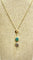 Collier Collier maille figaro en or jaune , diamants  et opales d’Australie 58 Facettes