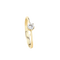 Bague 57 Bague solitaire en or jaune 18 carats avec diamant de 0,20 carat 58 Facettes 129996