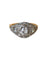 Bague 54 Bague Dôme Art Déco Or jaune Platine et Diamants 58 Facettes A11155