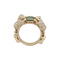Bague 54 Bague Bibi Van Der Velden "Family Crest Lion" or jaune, diamants, saphir vert. 58 Facettes 34453