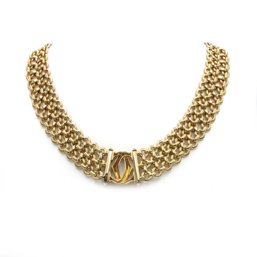 Collier CARTIER - Collier Pénélope Double C Or jaune 58 Facettes 250222R