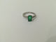 Bague Emeraude Diamants Or Blanc