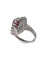 Bague Bague en or gris sertie d’un rubis naturel 58 Facettes 258996