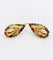 Boucles d'oreilles Dormeuses victoriennes XXL or jaune formant une feuille et un fruit finement ciselés (circa 1900) 58 Facettes A04930
